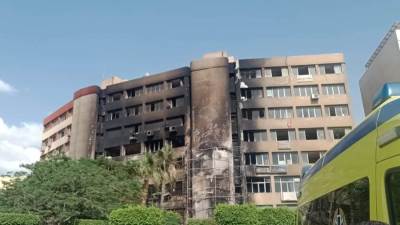 محافظ القاهرة: تشكيل لجنة هندسية لفحص مبنى الخدمات الحكومية بمايو عقب نشوب حريق به