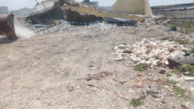 إزالة 12 حالة تعدي بمركز بلطيم  بكفر الشيخ على مساحة 4420 متر ضمن الموجة  21