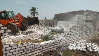 تنفيذ 13 قرار إزالة تعديات علي أراضي الدولة في الرياض بكفر الشيخ