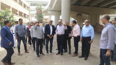 محافظ الجيزة يتابع نسب التنفيذ بمشروع انشاء موقف سرفيس التحرير بسعة  180 سيارة
