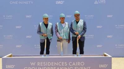 «LMD»تدشن حجر  الأساس  لـ «W Residences Cairo» و«W Cairo» بمشروعها «one Ninety »بالقاهرة الجديدة