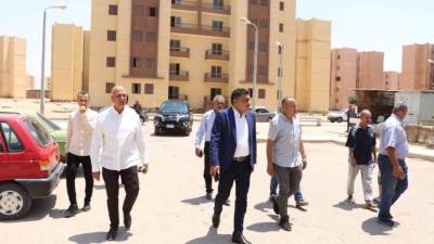بالصور .. مسئولو «الإسكان» في جولة تفقدية للمشروعات الجارية بمدينة السادات
