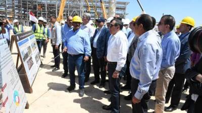 افتتاح مشروع ربط غازات حقل ريفين على مجمع غازات الصحراء الغربية  بالأسكندرية 