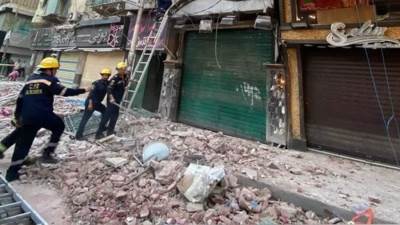 ارتفاع عدد وفيات حادث «عقار باكوس» شرقي الإسكندرية إلى 3 حالات