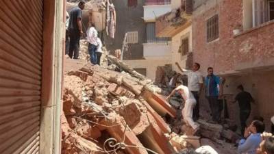«القباج» تتابع حادث انهيار عقار «رشيد» وتوجه بصرف 60 ألف جنيه لأسرة كل متوفى