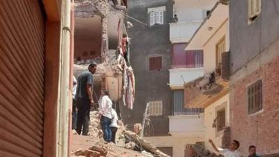 إخلاء7 عقارات مجاورة للعقار المنهار برشيد 