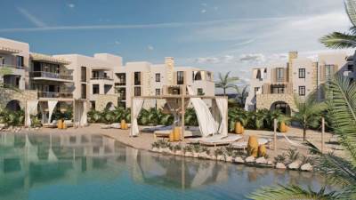 بالصور .. أعمال الإنشاءات بمشروع  «Zoya Ghazala Bay» بالساحل الشمالي بقيادة «LMD»