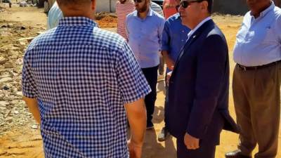 رئيس «المركزى للتعمير» يتفقد أعمال تنفيذ مشروع محور عمرو بن العاص الحر بمحافظة الجيزة