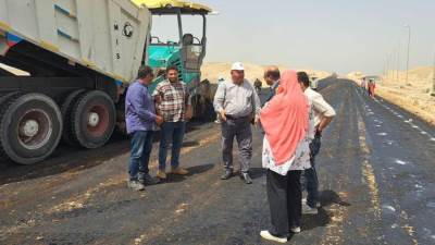 مسئولو  «جهاز سوهاج الجديدة» يتفقدون أعمال الطرق والمرافق الجارية بالمدنية