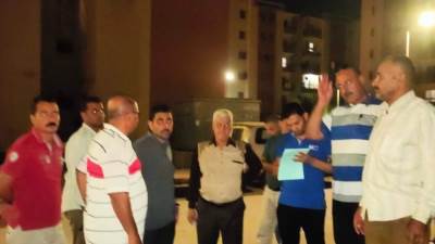 بالصور ..جولة ليلية لرئيس جهاز النوبارية لمناطق الإسكان الاجتماعي والسوق التجاري بالمدينة