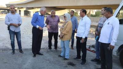 محافظ الجيزة يتفقد أعمال التطوير بعددِ من قطاعات محور المنصورية