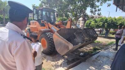 حملة مكبرة لإزالة الإشغالات والمخالفات بالنوبارية الجديدة