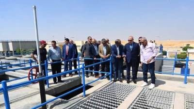 وزير الإسكان يتفقد محطة تنقية مياه الشرب بالقاهرة الجديدة بطاقة تصميمية مليون م3 يومياً