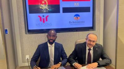 توقيع عقد إنشاء شركة «المقاولون العرب-لواندا» بأنجولا 