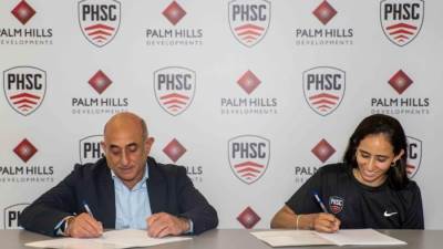 «بالم هيلز»  للتعمير ترعى بطلة العالم في الإسكواش نوران جوهر