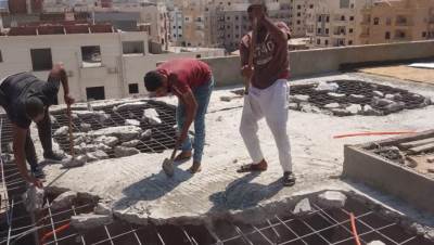 حملات مكثفة بالشيخ زايد لإزالة الإشغالات ومخالفات البناء 