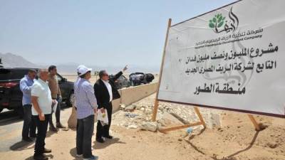 شركة «الريف المصري»:إطلاق التيار الكهربائى بأراضى مشروع 1.5 مليون  فدان فى منطقة الطور بشكل جزئى قبل نهاية أكتوبر المقبل