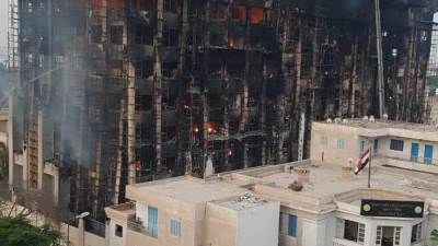 الصحة: رفع حالة الاستعداد بمستشفيات الإسماعيلية والدفع بـ50 سيارة إسعاف لموقع الحريق 