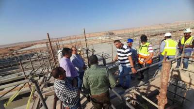 رئيس جهاز العاصمة الإدارية الجديدة يتابع  أعمال محطة المعالجة الرئيسية وخطوط الصرف الملحقة بها