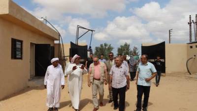 رئيس مياه سيناء يتفقد محطات مياه الشرب والصرف الصحى بشمال سيناء