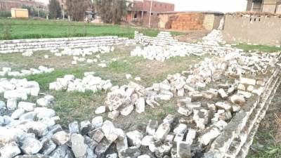 إزالة 3 حالات تعدي علي الأراضي الزراعية بمدينة الحامول كفر الشيخ 