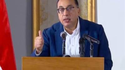 «مدبولى» من سيناء: «محدش يحط في أحلامه ياخد حبة رمل من الأرض دي»