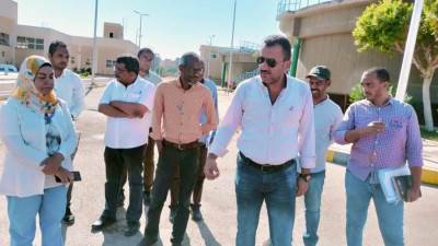 رئيس جهاز طيبة الجديدة  يتفقد مواقع العمل بالمدينة ويطمئن على استعداد الجهاز لفصل الشتاء