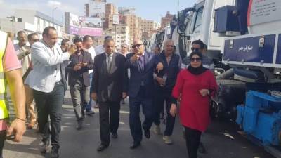 رئيس مياه كفر الشيخ يشهد اصطفاف معدات الشركة استعداداً لموسم الامطار