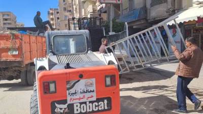 رفع 1700حالة اشغال للمحال والمنشآت التجارية بهضبة الأهرام بالجيزة