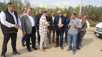 محافظ الجيزة يتفقد أعمال التطوير ورفع الكفاءة للمناطق المحيطة بالمتحف المصري الكبير