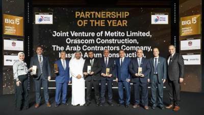 يضم المقاولون العرب وأوراسكوم  .. التحالف المصرى يفوز بجائزة أفضل تحالف في الشرق الأوسط