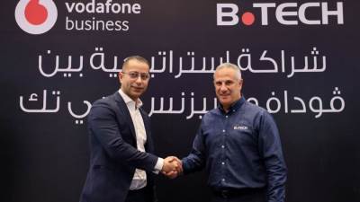 «بي تك» و«ڤودافون بيزنس» توقعان شراكة استراتيجية لتدعيم التحول الرقمي في قطاعي التجزئة والتمويل الاستهلاكي