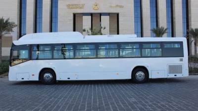 بدء التشغيل التجريبي لأتوبيس النصر للسيارات بالعاصمة الإدارية 