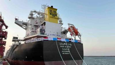 وزير النقل يعلن تسلم شركة الملاحة الوطنية سفينة "وادى العريش" من ترسانة هانتونج الصينية 