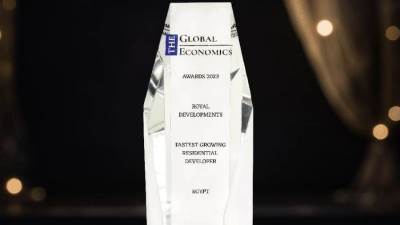 «جلوبال ايكونومكس» البريطانية تمنح «رويال للتطوير العقاري» جائزة الأسرع  نمواً خلال 2023