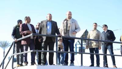 رئيس مياه المنيا يتفقد الإجراءات النهائية لتشغيل محطة معالجة صرف صحي أبوقرقاص