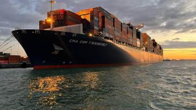 ميناء الأسكندرية يستقبل أكبر سفينة حاويات بحمولة 142 ألف طن 