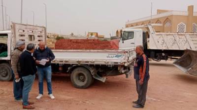 حملات لإزالة التعديات على الاراضي بالشروق 