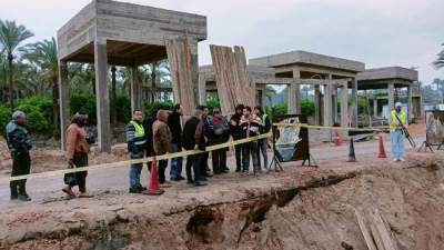 «مسئولو الإسكان» يتفقدون مشروعات المرافق بغرب كارفور ومدينة رشيد الجديدة