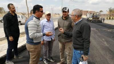 رؤساء أجهزة مدن بني سويف وطيبة الجديدة والعبور يتفقدون أعمال تطوير ورفع كفاءة الطرق والصيانة