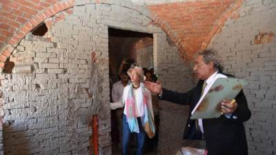 جولة تفقدية لوزيرة البيئة بقرية الغرقانة بجنوب سيناء و الإنتهاء من أساسات 51 وحدة سكنية