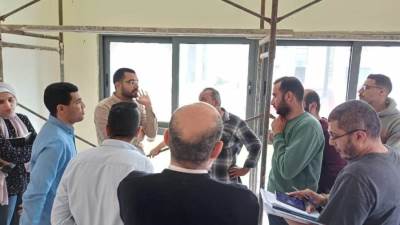 وحدة الدعم الفني بالإسكان تتابع موقف مشروعات المنصورة الجديدة