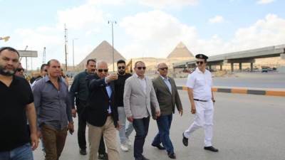 محافظ الجيزة يوجه باستمرار تنفيذ خطة تحسين الرؤية البصرية للعقارات المطلة علي المتحف الكبير