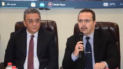 بالصور.. قيادات هيئة المجتمعات العمرانية يحتفلون بترقية «حسن الشوربجي» نائباً لرئيس الهيئة