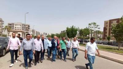 مسئولو الإسكان يتفقدون مشروعات رفع الكفاءة والتطوير والنظافة والزراعة والصيانة بمدينة العبور