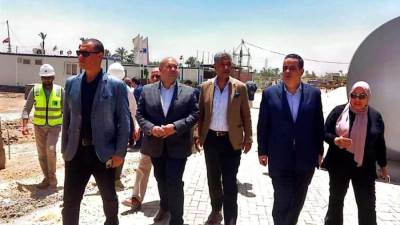 جولة تفقدية لرئيس الجهاز التنفيذي «للمياه والصرف» بمركز أبوالنمرس بمحافظة الجيزة