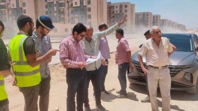 رئيس جهاز العبور الجديدة يتفقد عمارات  «سكن لكل المصريين » بالحي الـ13