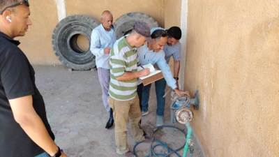 حملات لضبط وصلات المياه الخلسة وتحصيل المديونيات بمدن العبور والشيخ زايد وأسيوط الجديدة