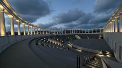 بدء التشغيل التجريبي لإحدى قاعات مجمع السينمات بالمدينة التراثية بـ«العلمين الجديدة»