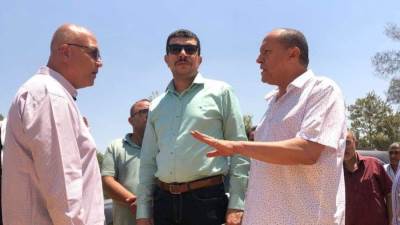 مساعد نائب رئيس هيئة المجتمعات العمرانية يتابع سير العمل بمشروعات المرافق والطرق بمدينة سفنكس الجديدة